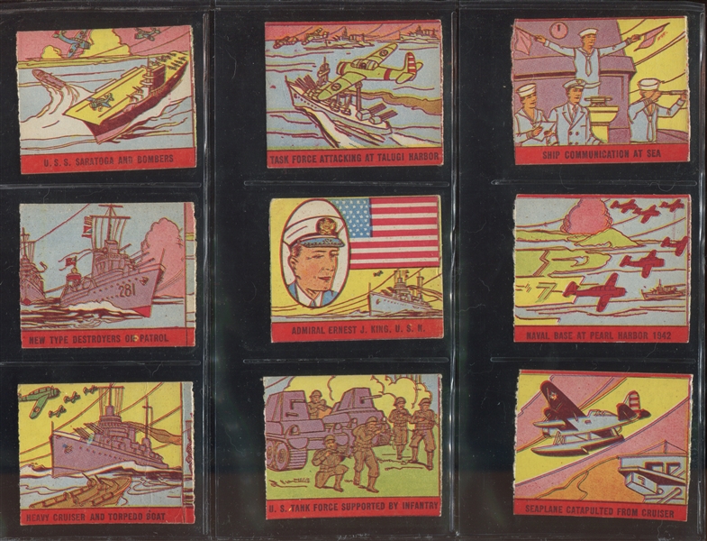 R168 M. Pressner War Scenes Near Complete Set (44/48) Cards