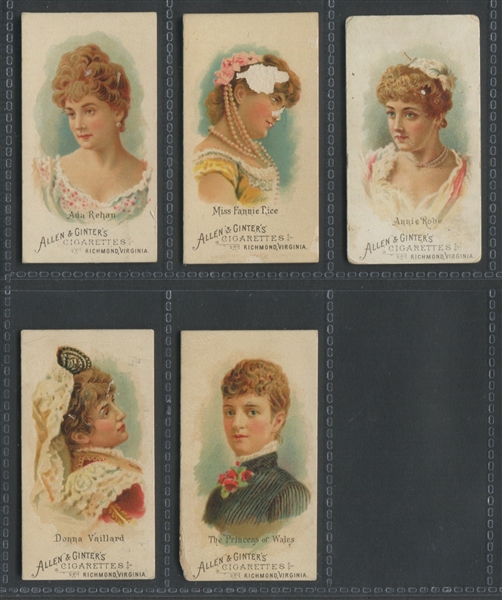 N26 Allen & Ginter World's Beauties (1st Series) Partial Set (25/50) Cards