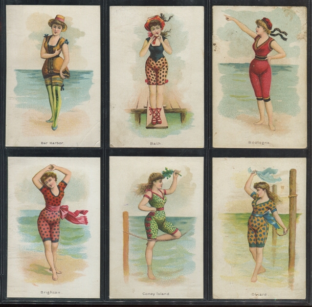 N192 Kimball Cigarettes Fancy Bathers Complete Set of (20) Cards