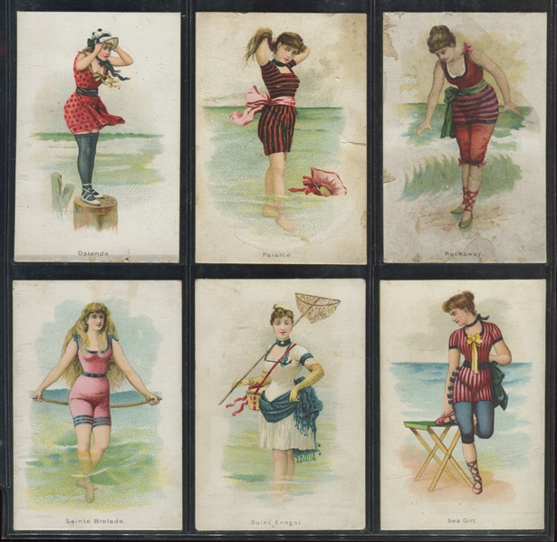 N192 Kimball Cigarettes Fancy Bathers Complete Set of (20) Cards