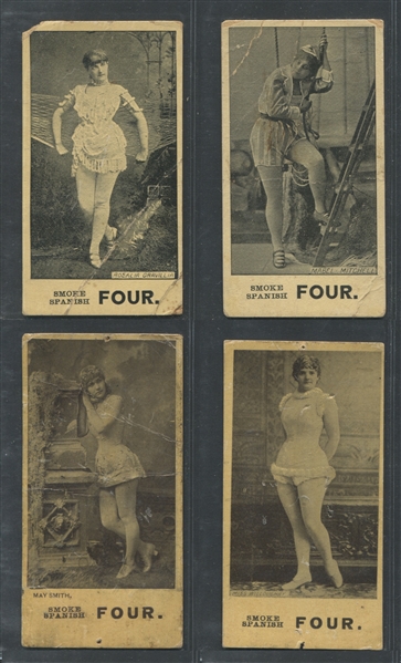 N581 W.R. Gresh & Sons Spanish Four Actresses Lot of (10) Different Cards