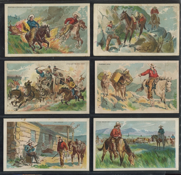 N105 Duke Honest Long Cut Cowboy Scenes Complete Set of (25) Cards