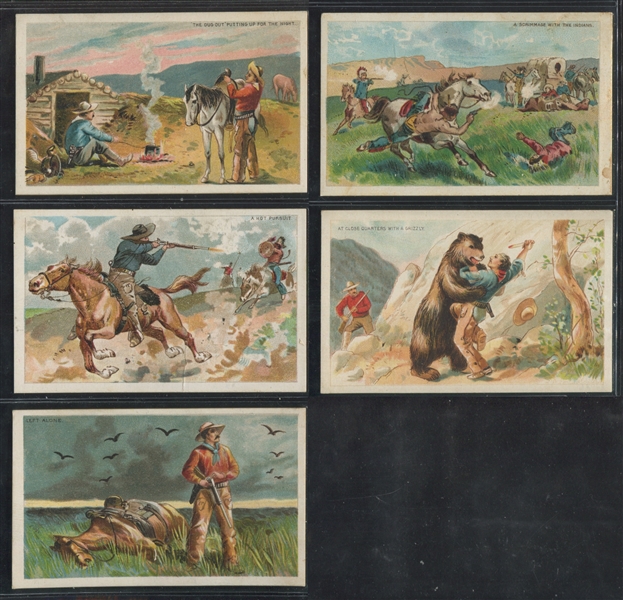 N105 Duke Honest Long Cut Cowboy Scenes Complete Set of (25) Cards