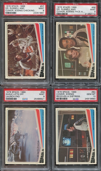 1976 Donruss Space: 1999 Complete PSA-Graded Set of (66) Cards