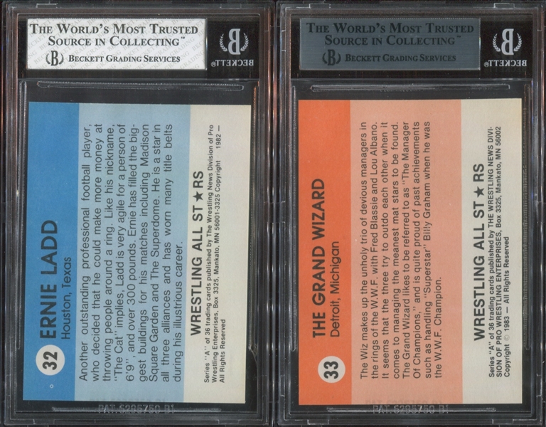 1982 Wrestling All-Stars Lot of (5) BVG High Grade Cards