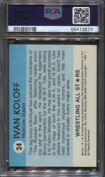 1982 Wrestling All-Stars #24 Ivan Koloff PSA7 NM