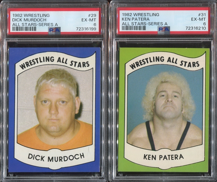 1982 Wrestling All-Stars Lot of (10) PSA-Graded Cards