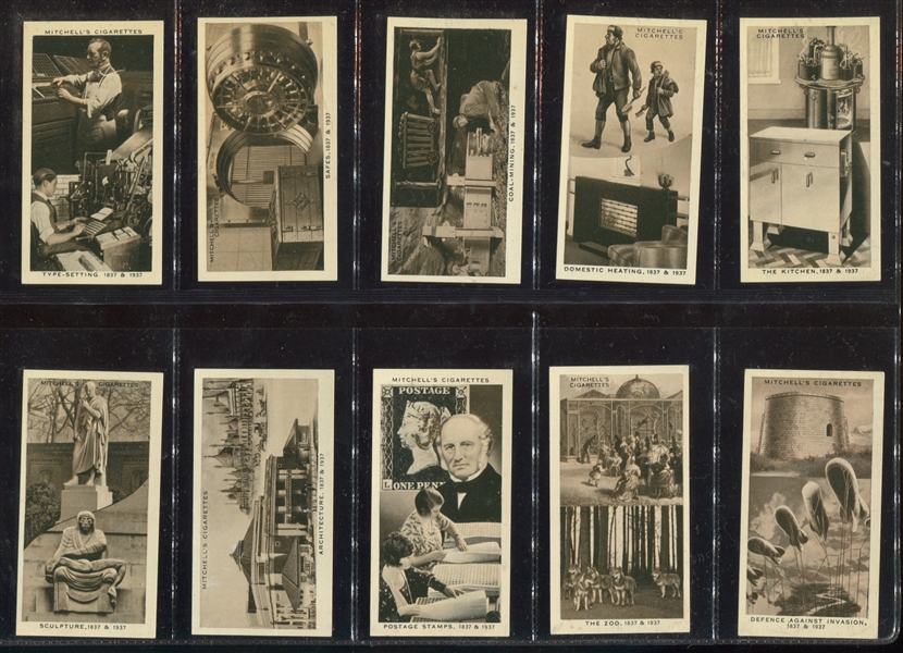 1939 Stephen Mitchell Wonderful Century Complete Set of (50) Cards