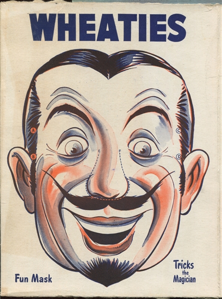 F272-11 Wheaties Comic Mask Tricks the Magician Box