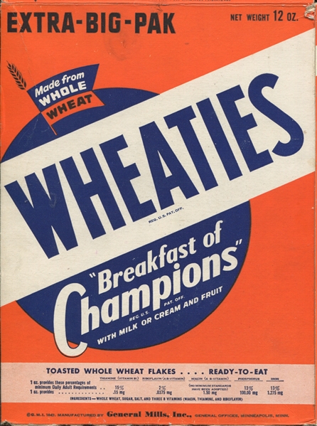 F272-11 Wheaties Comic Mask Tricks the Magician Box