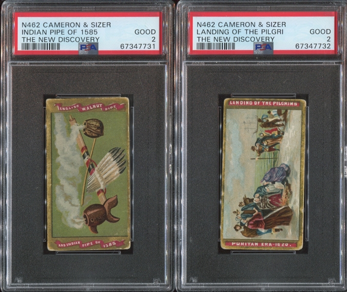 N462 Cameron & Sizer New Discovery Lot of (4) PSA-Graded Cards