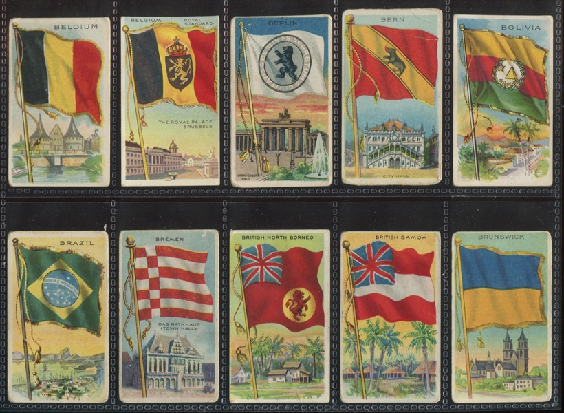 T59 Flags Of All Nations Near Set (190/200) With Tough Backs