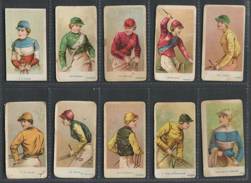 E47 American Caramel Jockeys Complete Set of (20) Cards