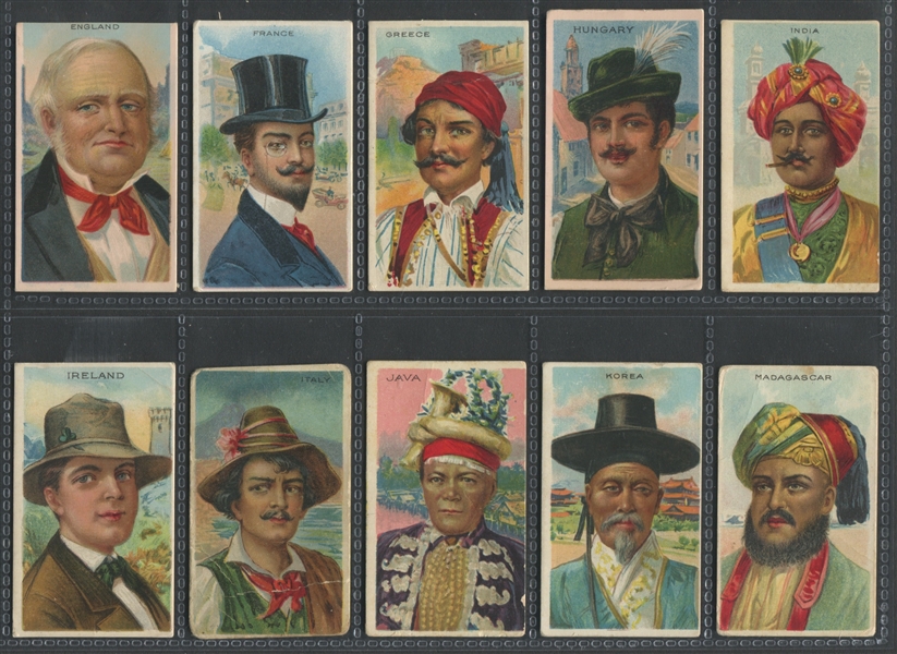 T113 Types of Nations Mixed Back Lot of (32) Cards