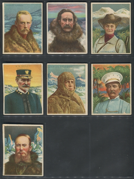 T118 Hassan Cigarettes World's Greatest Explorers Complete Set of (25) Cards