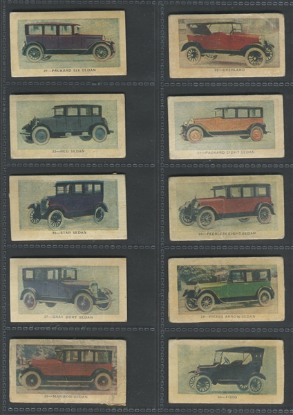 V60-2 Neilson's Automobiles (Color) Complete Set of (40) Cards