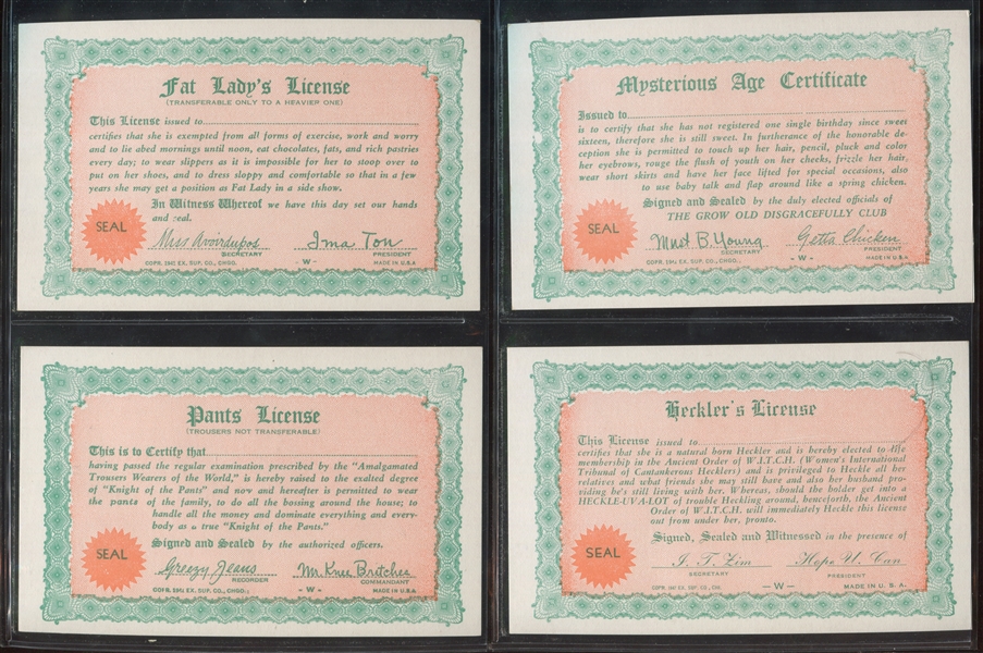 Mixed Lot of (15) Mutoscope/Exhibit Cards with Girls 6-in-1's