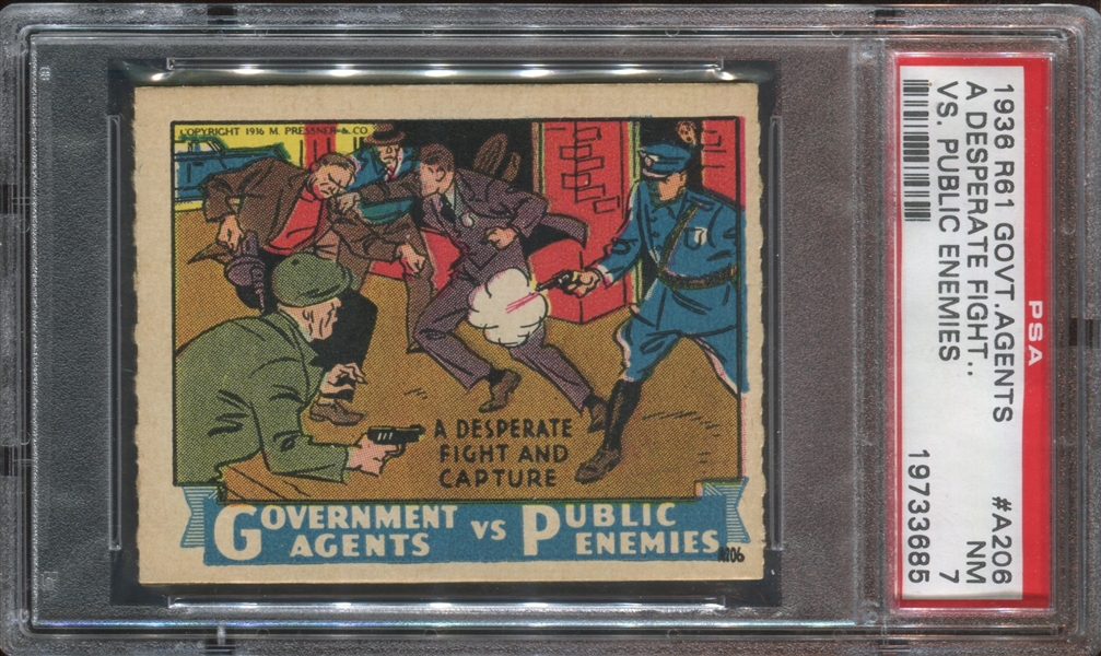 R61 Government Agents vs. Public Enemies #A206 PSA7 NM