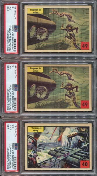 V339-9 Parkhurst Operation Sea Dog Lot of (12) PSA-Graded Cards