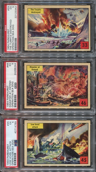 V339-9 Parkhurst Operation Sea Dog Lot of (12) PSA-Graded Cards