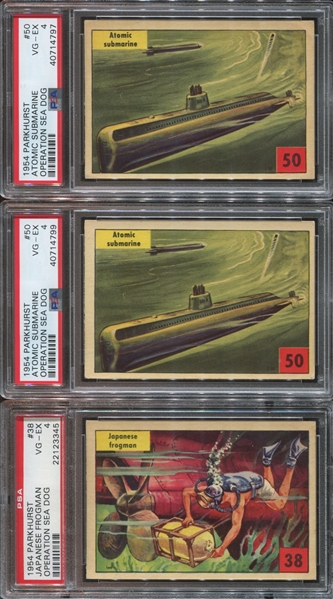 V339-9 Parkhurst Operation Sea Dog Lot of (12) PSA-Graded Cards