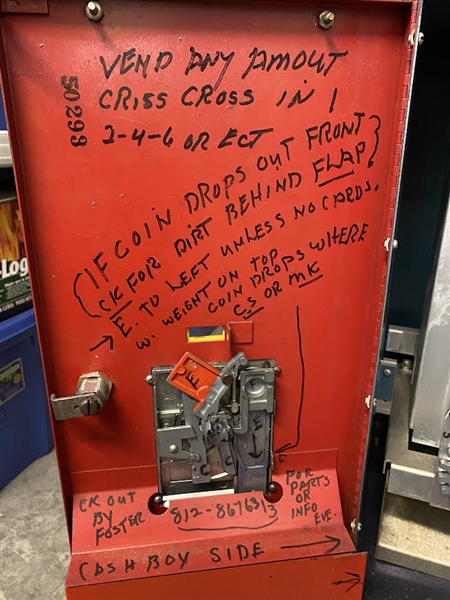 Fantastic 1950s CALEX Card Vending Machine