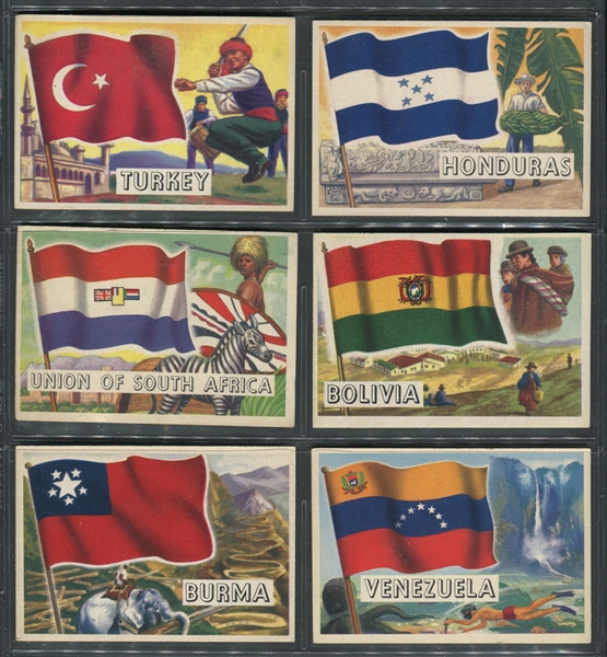 1956 Topps Flags of the World Complete Set of (80) Cards