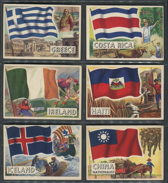 1956 Topps Flags of the World Complete Set of (80) Cards