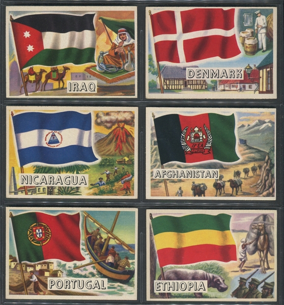 1956 Topps Flags of the World Complete Set of (80) Cards