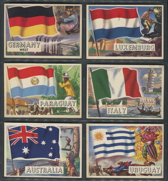 1956 Topps Flags of the World Complete Set of (80) Cards