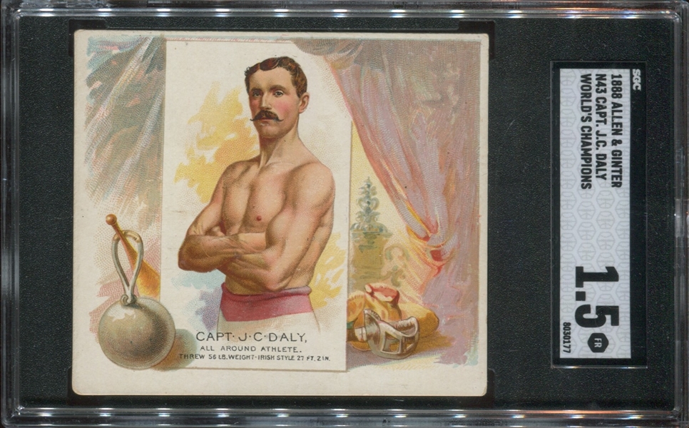 N43 Allen & Ginter World's Champions J.C. Daly SGC-Graded