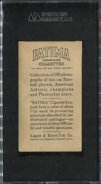 T222 Fatima Cigarettes Track & Field Matt McGrath SGC-Graded