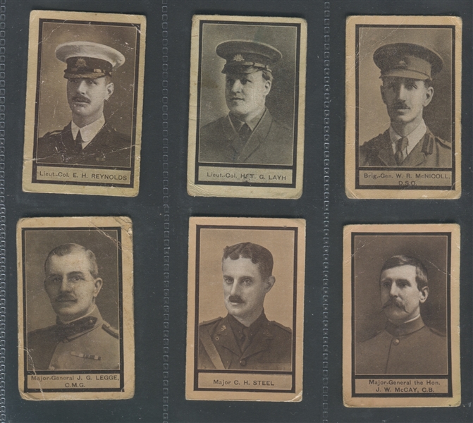 1919 Sniders & Abraham – Australian Officers & VC's “B” Lot of (12) Cards