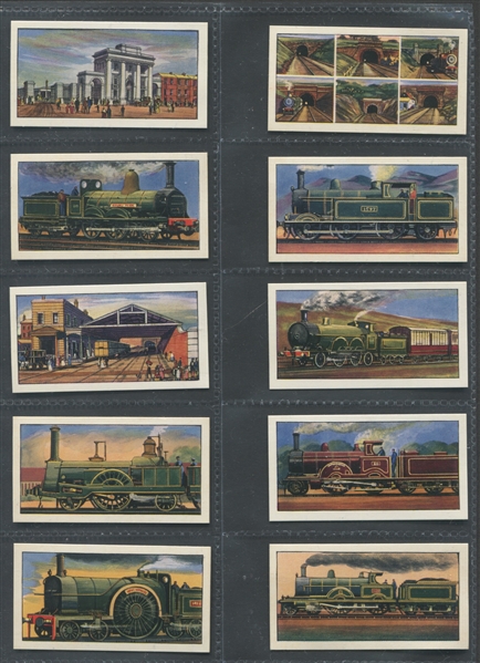 1963 Brownes Tea (UK) – History of the Railways Near Set of (20/25) cards