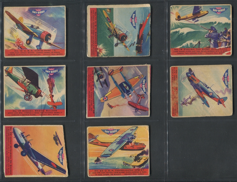 R137 Goudey Sky Birds Lot of (17) Cards