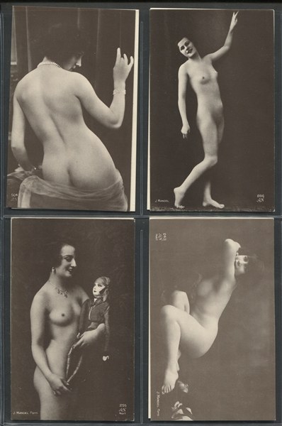 1920's French Nudes Post Cards Lot of (18) Cards