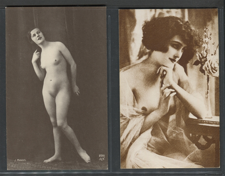 1920's French Nudes Post Cards Lot of (18) Cards