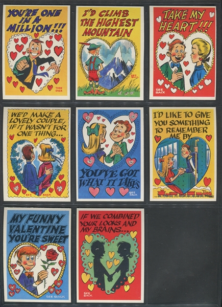 1960 Topps Funny Valentines A Set of (66) Cards 