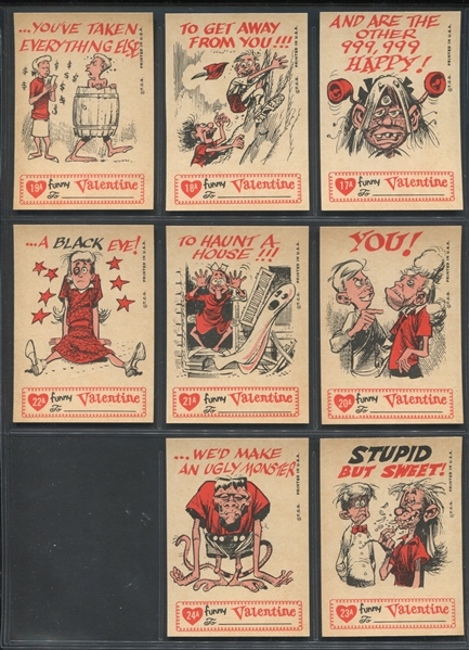 1960 Topps Funny Valentines A Set of (66) Cards 