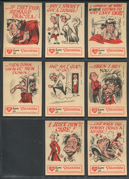 1960 Topps Funny Valentines A Set of (66) Cards 