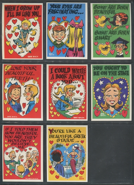 1960 Topps Funny Valentines A Set of (66) Cards 