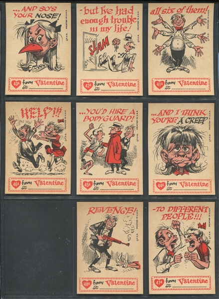 1960 Topps Funny Valentines A Set of (66) Cards 