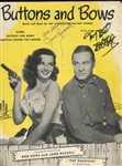 Buttons and Bows Sheet Music Signed by Jane Russell and Bob Hope