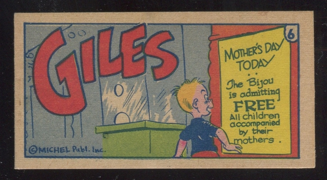 R-UNC Delmonico Candies Miniature Comic Books Giles #6