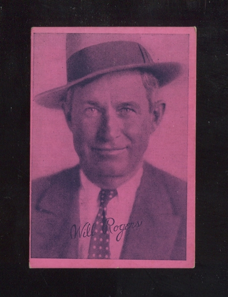 R218 Movie Star Strip Card - Will Rogers