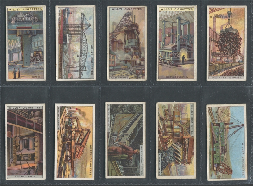 1927 Will's Cigarettes Engineering Wonders Complete Set of (50) Cards