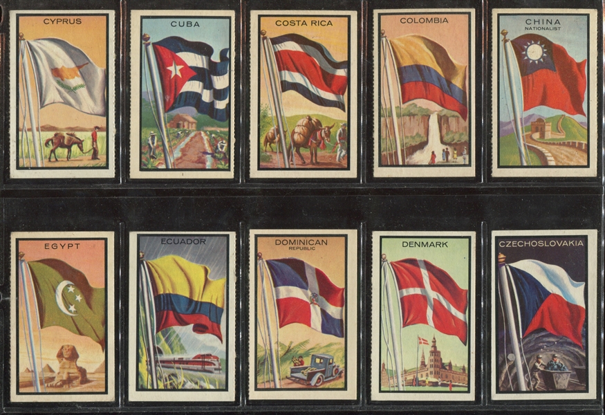 1963 Topps Flag Midgees Complete Set of (99) Cards