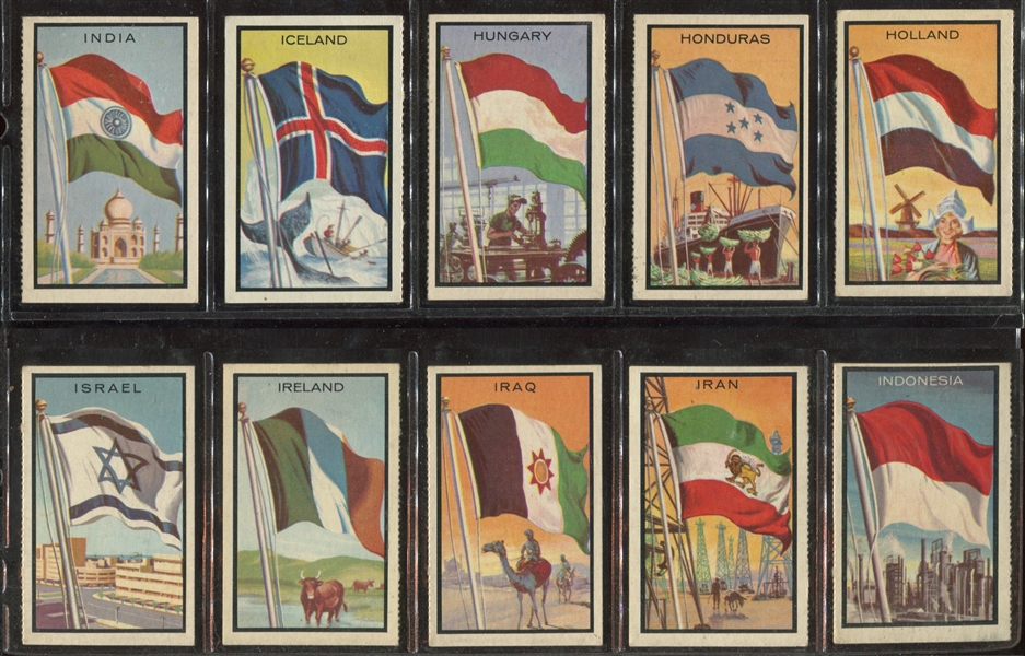 1963 Topps Flag Midgees Complete Set of (99) Cards