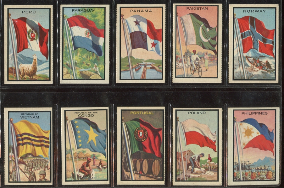 1963 Topps Flag Midgees Complete Set of (99) Cards