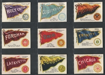 D96 Weber Baking College Pennants Lot of (19) Cards